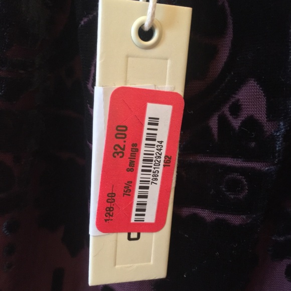 Highneck velvet cocktail dress (NWT) - Picture 7 of 7